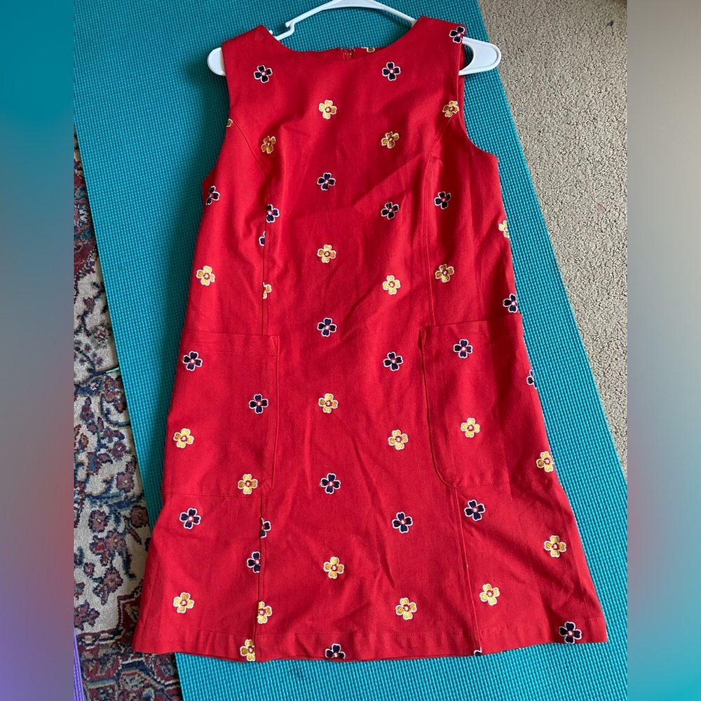 Sz M Mid Cloth Retro Red dress